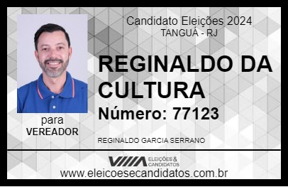 Candidato REGINALDO DA CULTURA 2024 - TANGUÁ - Eleições