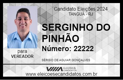 Candidato SERGINHO DO PINHÃO 2024 - TANGUÁ - Eleições