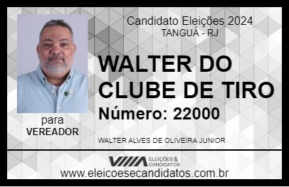 Candidato WALTER DO CLUBE DE TIRO 2024 - TANGUÁ - Eleições