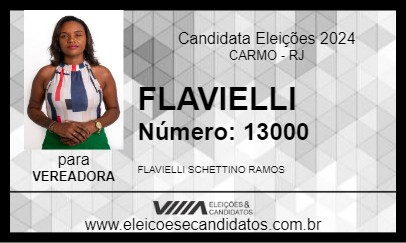 Candidato FLAVIELLI 2024 - CARMO - Eleições