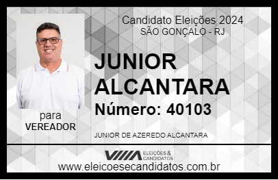 Candidato JUNIOR ALCANTARA 2024 - SÃO GONÇALO - Eleições