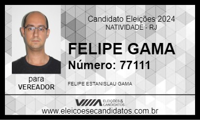 Candidato FELIPE GAMA 2024 - NATIVIDADE - Eleições