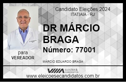 Candidato DR MÁRCIO BRAGA 2024 - ITATIAIA - Eleições