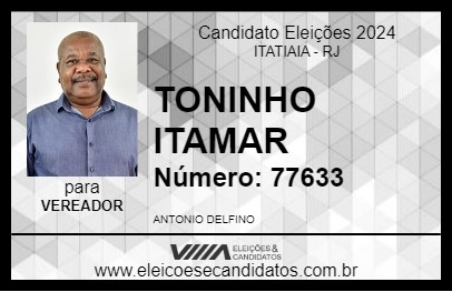 Candidato TONINHO ITAMAR 2024 - ITATIAIA - Eleições