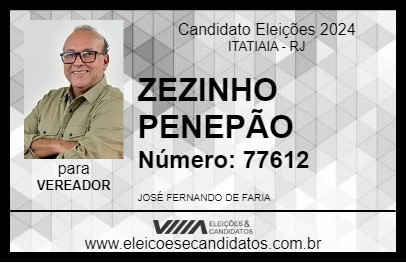 Candidato ZEZINHO PENEPÃO 2024 - ITATIAIA - Eleições