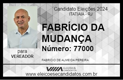 Candidato FABRÍCIO DA MUDANÇA 2024 - ITATIAIA - Eleições