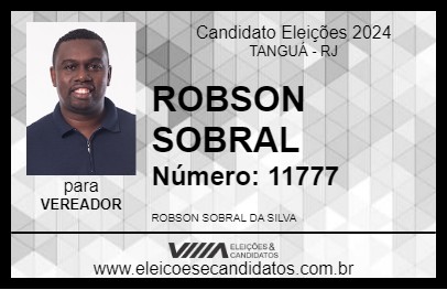 Candidato ROBSON SOBRAL 2024 - TANGUÁ - Eleições