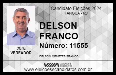 Candidato DELSON FRANCO 2024 - TANGUÁ - Eleições