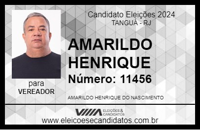 Candidato AMARILDO HENRIQUE 2024 - TANGUÁ - Eleições