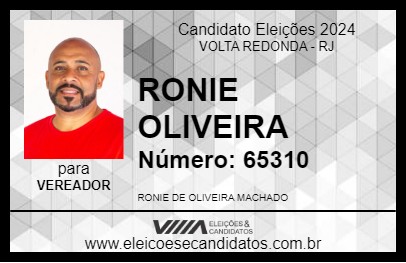 Candidato RONIE  OLIVEIRA 2024 - VOLTA REDONDA - Eleições