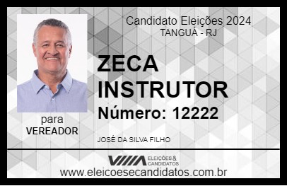 Candidato ZECA INSTRUTOR 2024 - TANGUÁ - Eleições