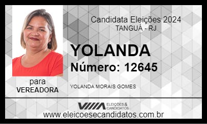 Candidato YOLANDA 2024 - TANGUÁ - Eleições