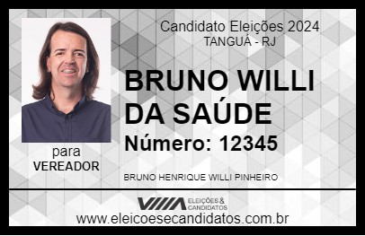 Candidato BRUNO WILLI DA SAÚDE 2024 - TANGUÁ - Eleições