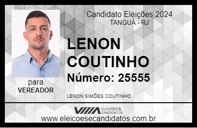 Candidato LENON COUTINHO 2024 - TANGUÁ - Eleições