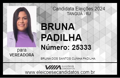 Candidato BRUNA PADILHA 2024 - TANGUÁ - Eleições