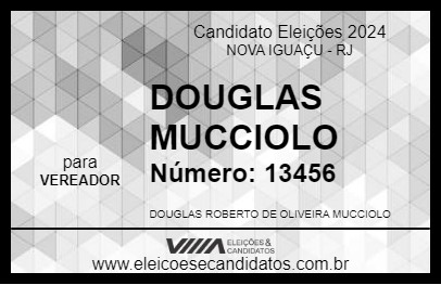 Candidato DOUGLAS MUCCIOLO 2024 - NOVA IGUAÇU - Eleições