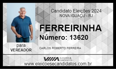 Candidato FERREIRINHA 2024 - NOVA IGUAÇU - Eleições