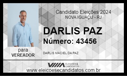 Candidato DARLIS PAZ 2024 - NOVA IGUAÇU - Eleições