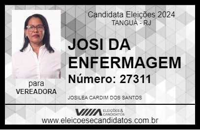 Candidato JOSI DA ENFERMAGEM 2024 - TANGUÁ - Eleições