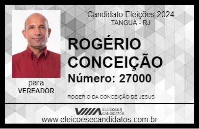 Candidato ROGÉRIO CONCEIÇÃO 2024 - TANGUÁ - Eleições