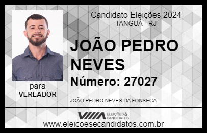 Candidato JOÃO PEDRO NEVES 2024 - TANGUÁ - Eleições