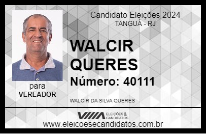 Candidato WALCIR QUERES 2024 - TANGUÁ - Eleições