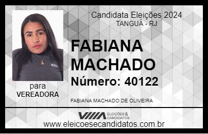 Candidato FABIANA MACHADO 2024 - TANGUÁ - Eleições