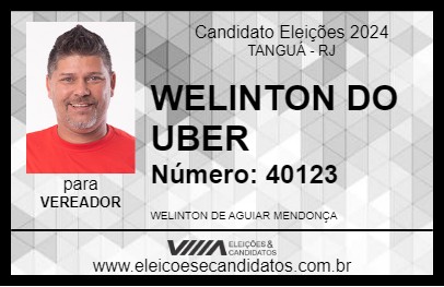 Candidato WELINTON DO UBER 2024 - TANGUÁ - Eleições