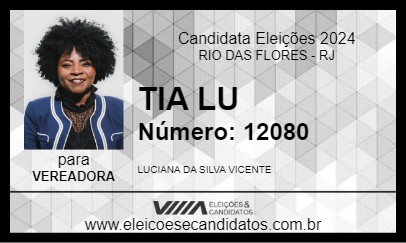 Candidato TIA LU 2024 - RIO DAS FLORES - Eleições