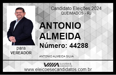 Candidato ANTONIO ALMEIDA 2024 - QUEIMADOS - Eleições