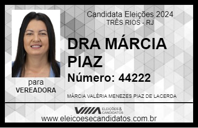 Candidato DRA MÁRCIA PIAZ 2024 - TRÊS RIOS - Eleições