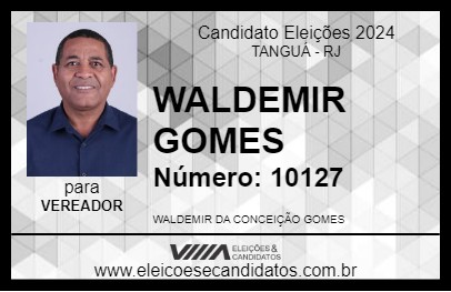 Candidato WALDEMIR GOMES 2024 - TANGUÁ - Eleições