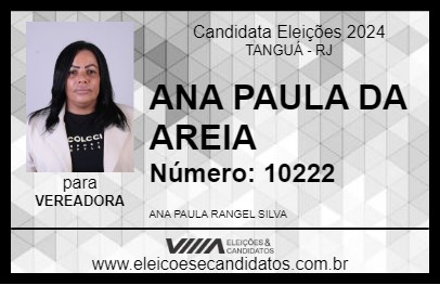 Candidato ANA PAULA DA AREIA 2024 - TANGUÁ - Eleições