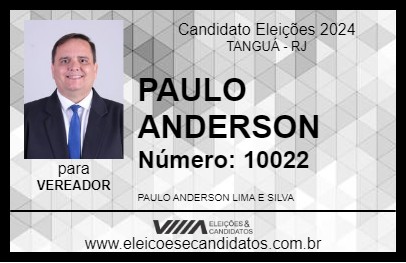 Candidato PAULO ANDERSON 2024 - TANGUÁ - Eleições