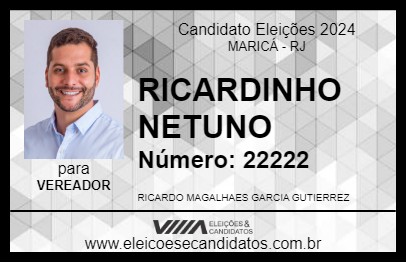 Candidato RICARDINHO NETUNO 2024 - MARICÁ - Eleições