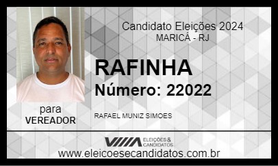 Candidato RAFINHA 2024 - MARICÁ - Eleições