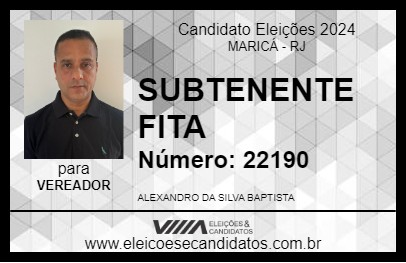 Candidato SUBTENENTE FITA 2024 - MARICÁ - Eleições