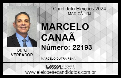 Candidato MARCELO CANAÃ 2024 - MARICÁ - Eleições