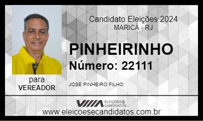 Candidato PINHEIRINHO 2024 - MARICÁ - Eleições