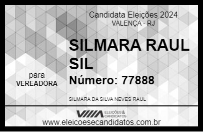 Candidato SILMARA RAUL SIL 2024 - VALENÇA - Eleições