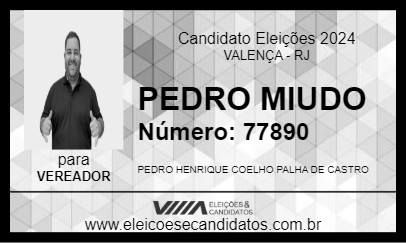 Candidato PEDRO  MIUDO 2024 - VALENÇA - Eleições