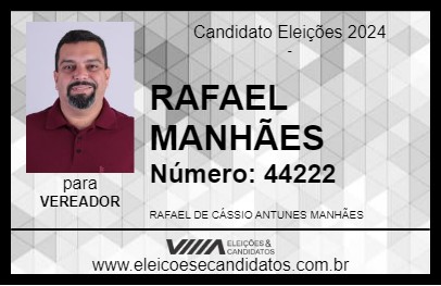 Candidato RAFAEL MANHÃES 2024 - TANGUÁ - Eleições