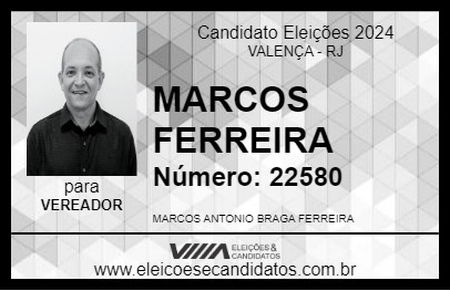 Candidato MARCOS  FERREIRA 2024 - VALENÇA - Eleições