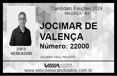 Candidato JOCIMAR  DE  VALENÇA 2024 - VALENÇA - Eleições