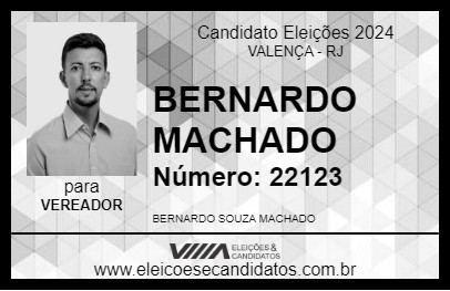 Candidato BERNARDO  MACHADO 2024 - VALENÇA - Eleições