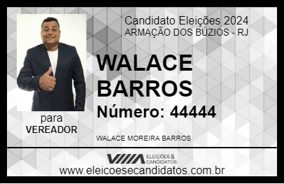 Candidato WALACE BARROS 2024 - ARMAÇÃO DOS BÚZIOS - Eleições