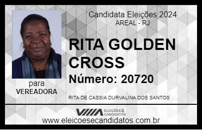 Candidato RITA GOLDEN CROSS 2024 - AREAL - Eleições