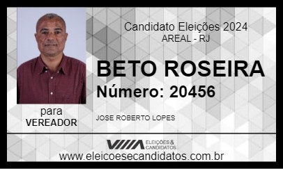 Candidato BETO ROSEIRA 2024 - AREAL - Eleições