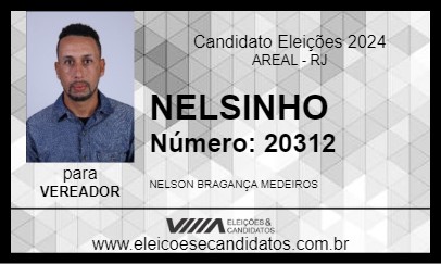 Candidato NELSINHO 2024 - AREAL - Eleições