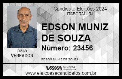 Candidato EDSON MUNIZ DE SOUZA 2024 - ITABORAÍ - Eleições